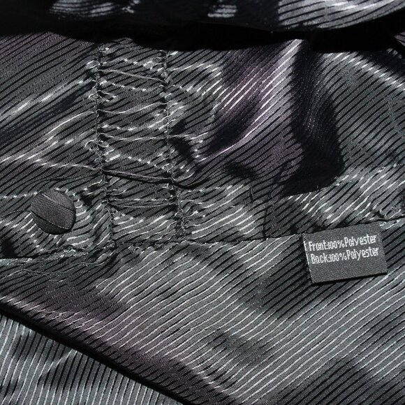 Pronto Uomo 2XL Black Gray Vest Waist Coat Striped Formal Wedding Prom 5 Button - Picture 12 of 12